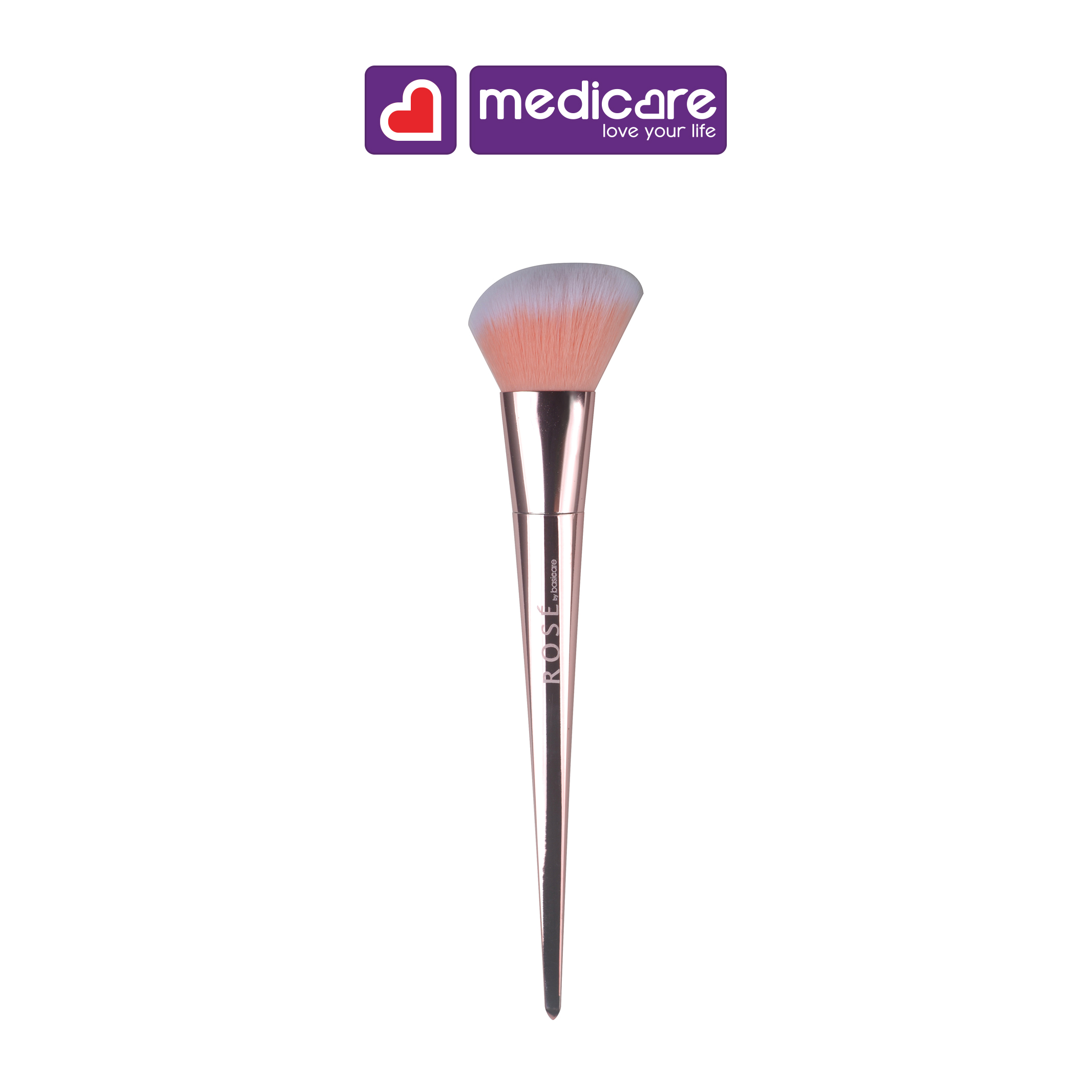 Cọ tạo khối &amp; má hồng vát xéo ROSE 7100