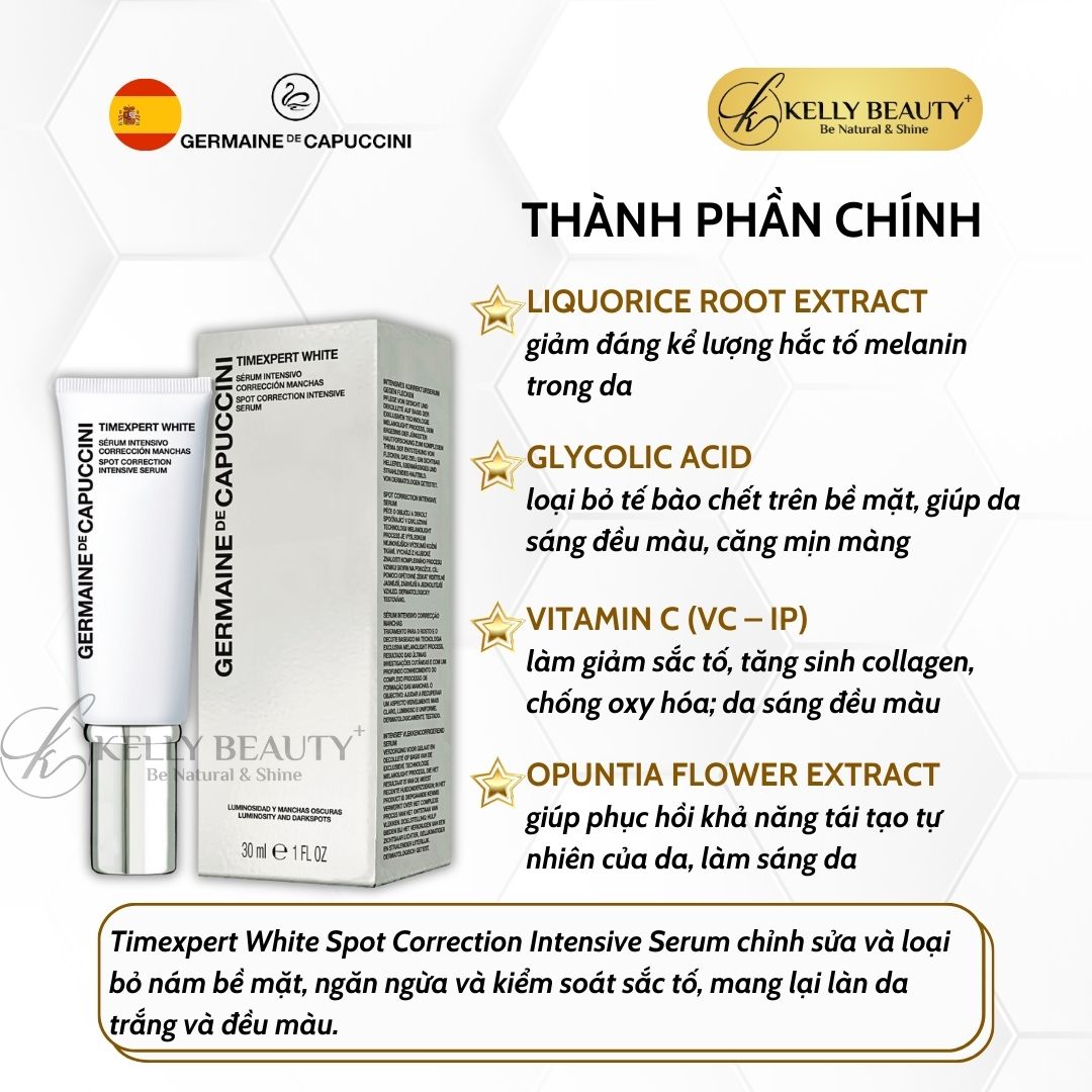 Tinh Chất Sáng Da Mờ Nám Sạm Germaine Timexpert White Spot Correction Intensive Serum | Kelly Beauty