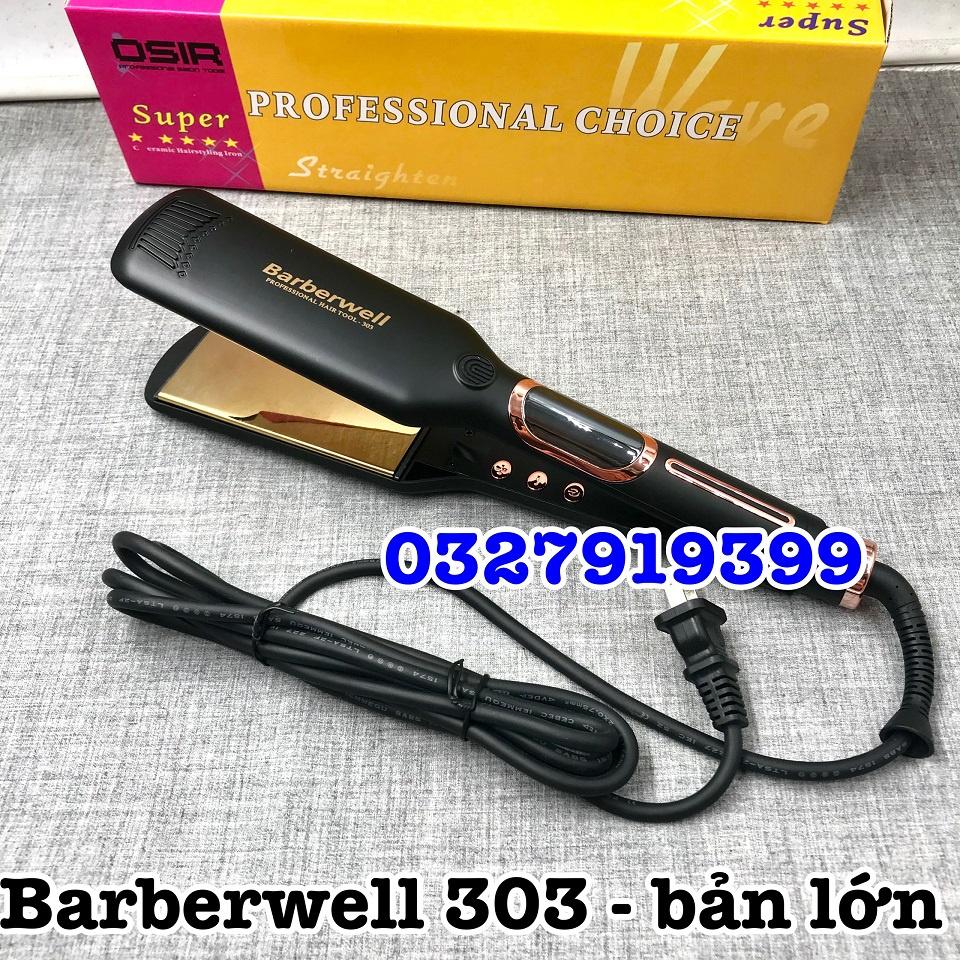 Máy duỗi tóc cao cấp có màn hình  Barberwell 301 bản nhỏ 2,5cm