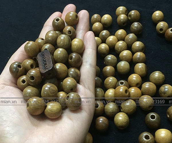 500Gr Hạt Gỗ Bách Xanh Hạt 16ly - Xâu Chuỗi , Tràng , Vòng Tay Mang May Mắn - Tài Lộc - Bình An