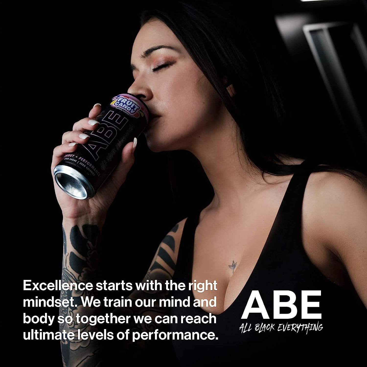 PREWORKOUT ABE ENERGY (1 LON 330ML) NƯỚC TĂNG NĂNG LƯỢNG SUỐT BUỔI TẬP KHÔNG ĐƯỜNG BỔ SUNG CITRULLINE BETA ALANINE & CAFFEIN