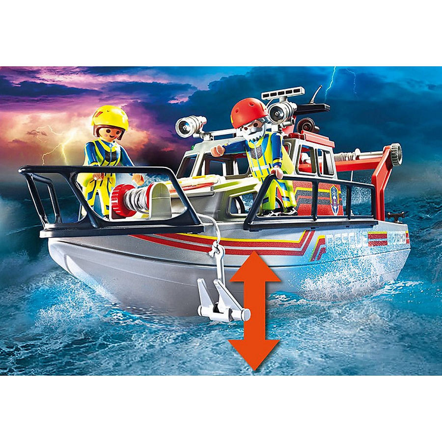 Đồ chơi mô hình Playmobil Biệt đội cứu hỏa trên biển 95 pcs