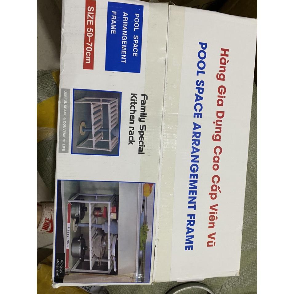 KỆ GẦM BẾP ĐỂ XONG NỒI DỤNG CỤ NHÀ BẾP ĐIỀU CHỈNH ĐỘ DÀI TÙY Ý