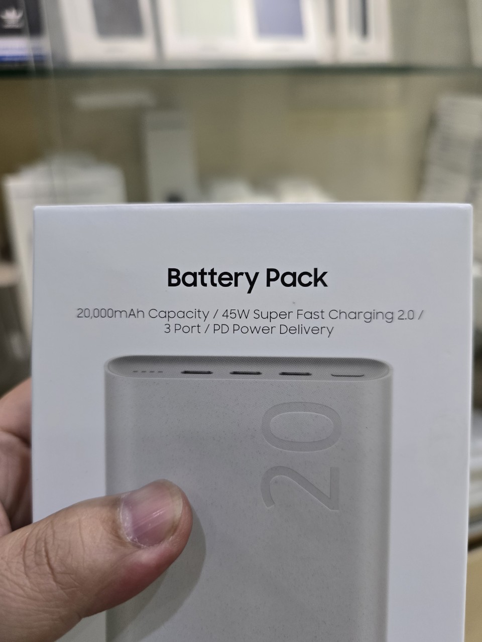 Pin sạc dự phòng Samsung EB-P4520X 20000 mAh 45W-hàng chính hãng