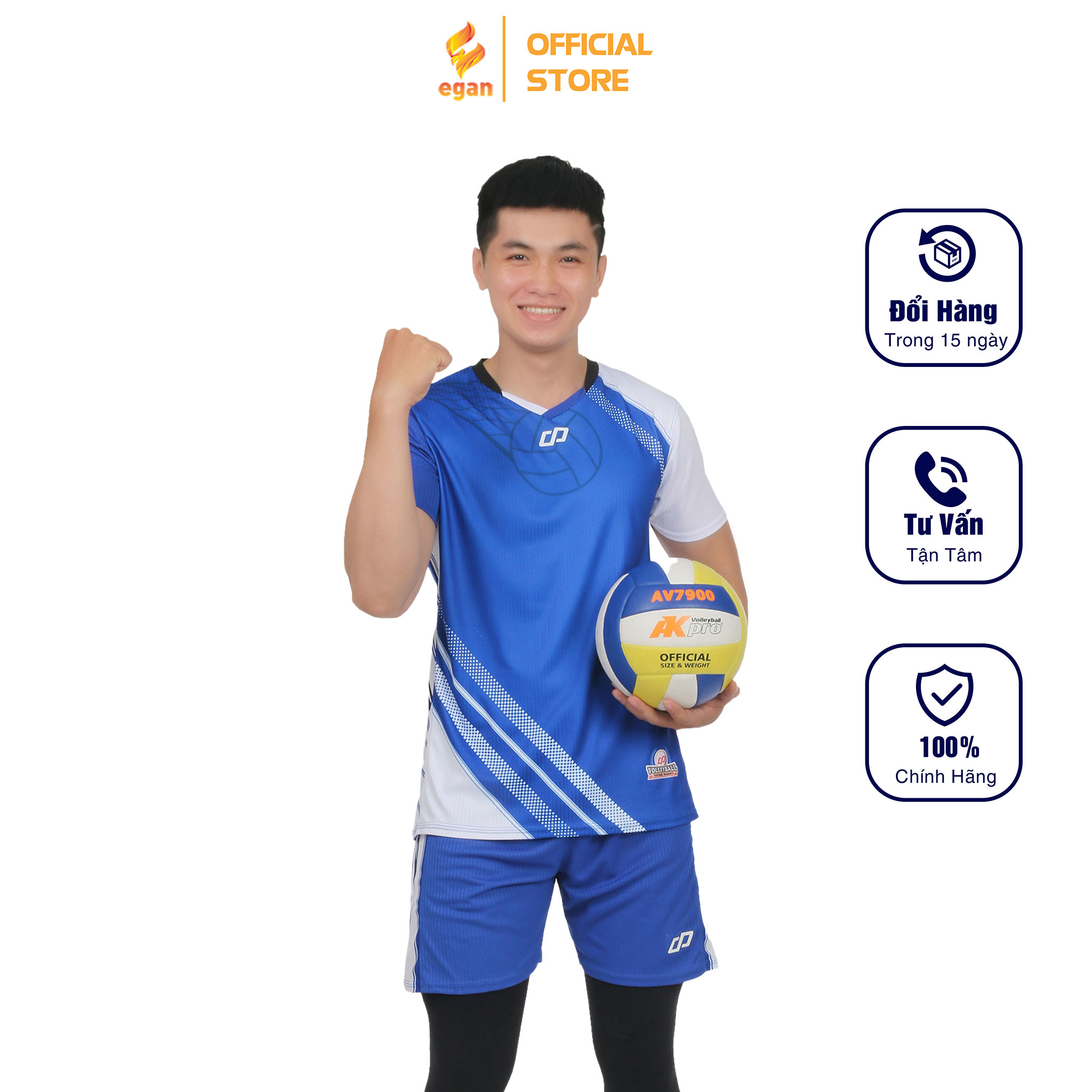 Bộ Quần Áo Thể Thao Bóng Chuyền Nam GALVIN – CP SPORT BC03