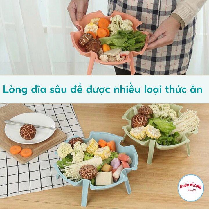 Bộ 3 khay xếp tầng đựng đồ ăn lẩu Việt Nhật, Đĩa mứt khay hoa quả 3 chân có thể xếp tầng Khay đựng bánh kẹo
