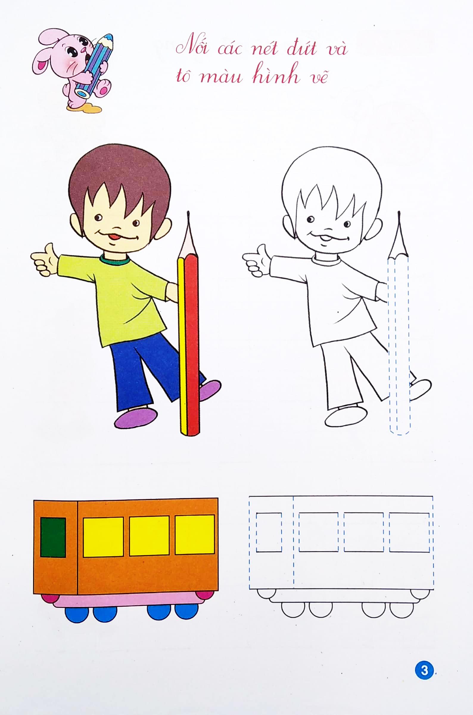 Sách - Tập Tô Mẫu Giáo - Nét Cơ Bản 1 (Dành Cho 3-4 Tuổi)