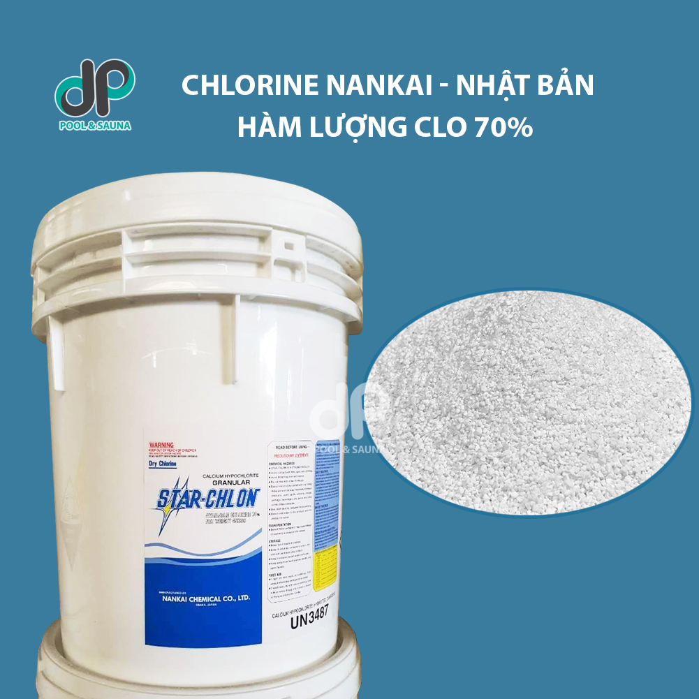 5Kg Clorin Nhật 70%, chlorine Nankai 70% Nhật Bản - Xử lí nước bể bơi, diệt rêu tảo, khử trùng, sát khuẩn, tẩy trắng cực kì hiệu quả