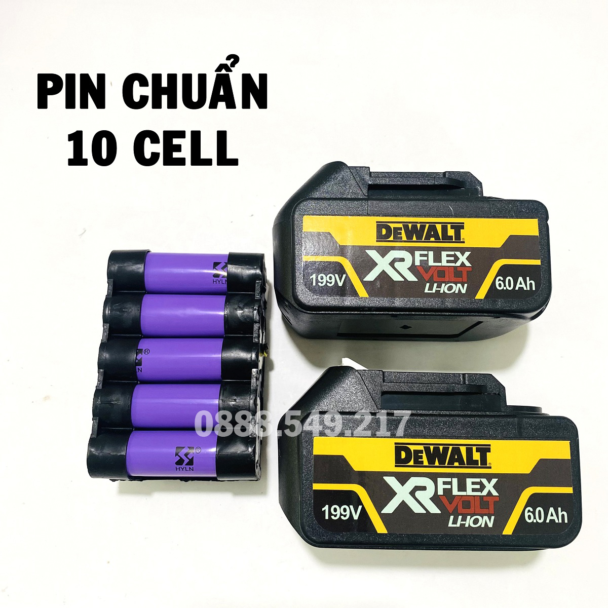 Khoan Pin Dewalt Chuyên Dụng 199V Có Búa, Pin 10 CELL AutoLock 13 Ly Không Chổi Than - Chuyên Khoan, Bắt Vít, Bắn tôn Cực Khỏe