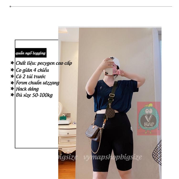 quần ngố legging UNISEX đủ size 40-100kg