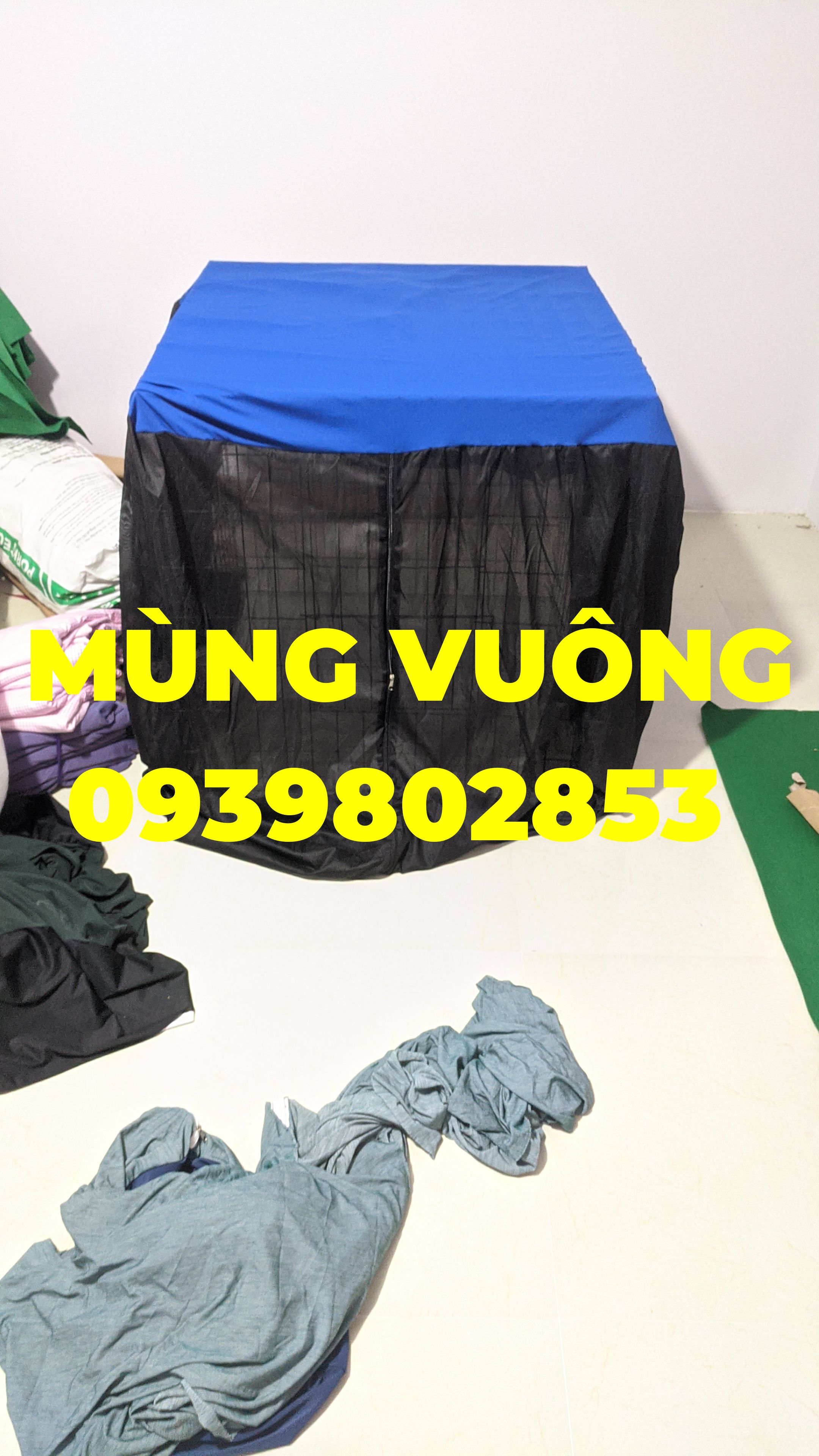 Mùng gà vuông các kích thước có dây kéo