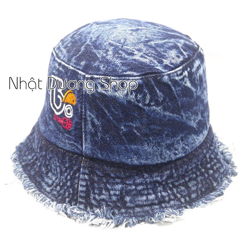 Nón bucket,nón tai bèo Jeans hàn quốc - Mũ vành cụp Jeans rách cực chất thời trang nam nữ hot teen