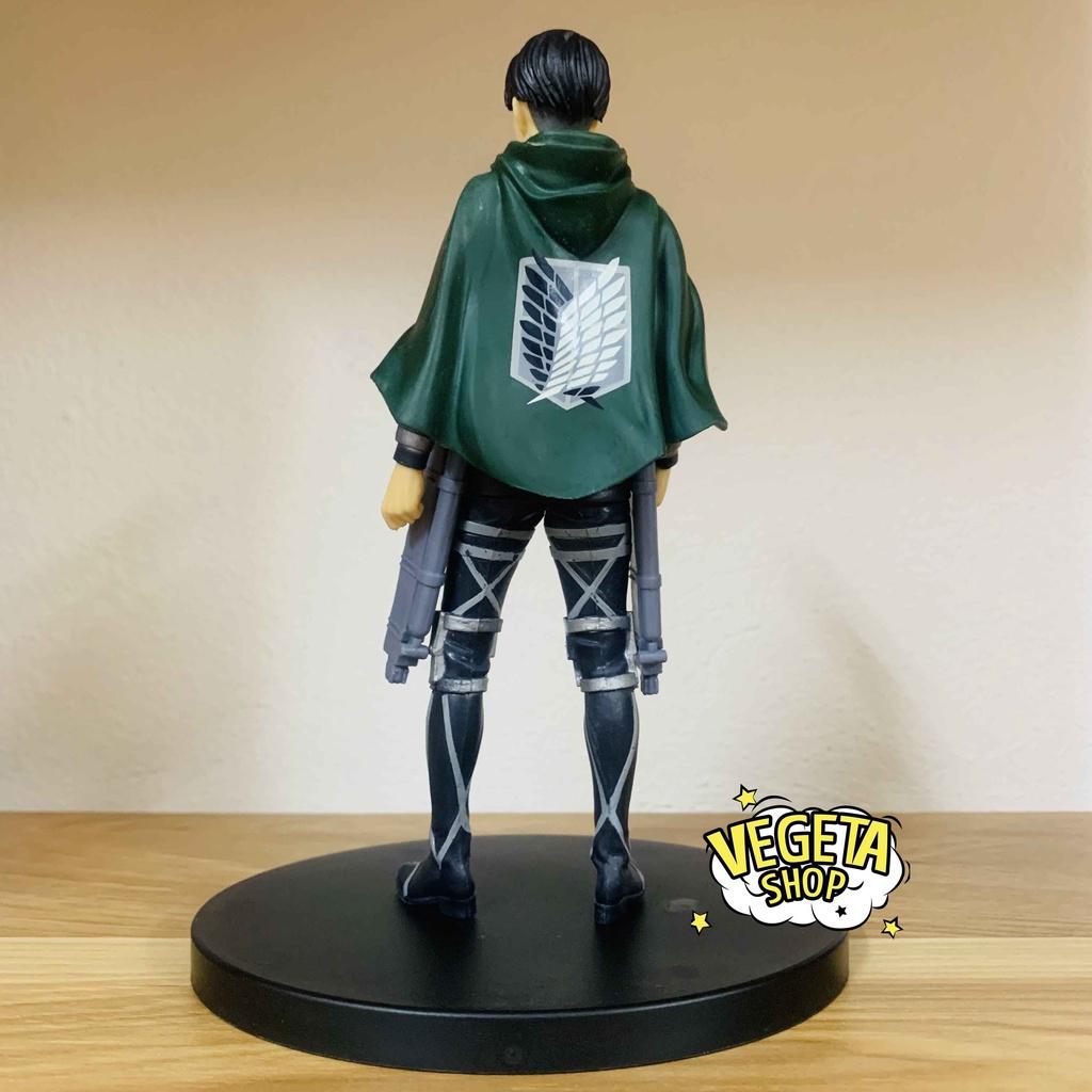 Mô hình Attack On Titan - Levi Ackerman - Đội trưởng Levi thuộc Trinh sát binh đoàn - Fullbox 16cm - Đại chiến titan