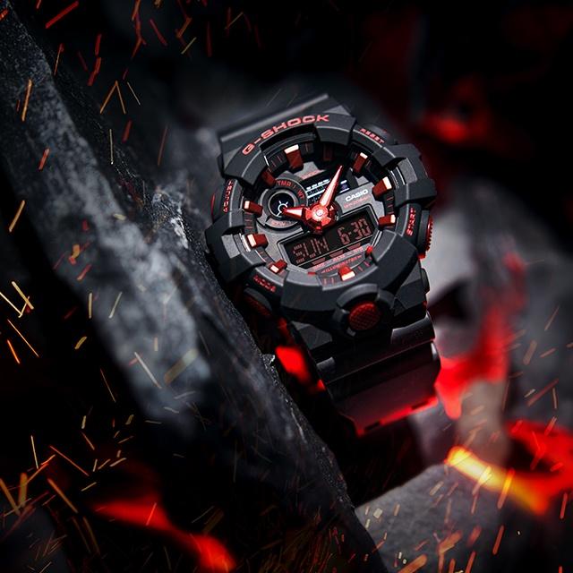 Đồng Hồ Nam Dây Nhựa G-Shock GA-700BNR-1A | GA-700BNR-1A