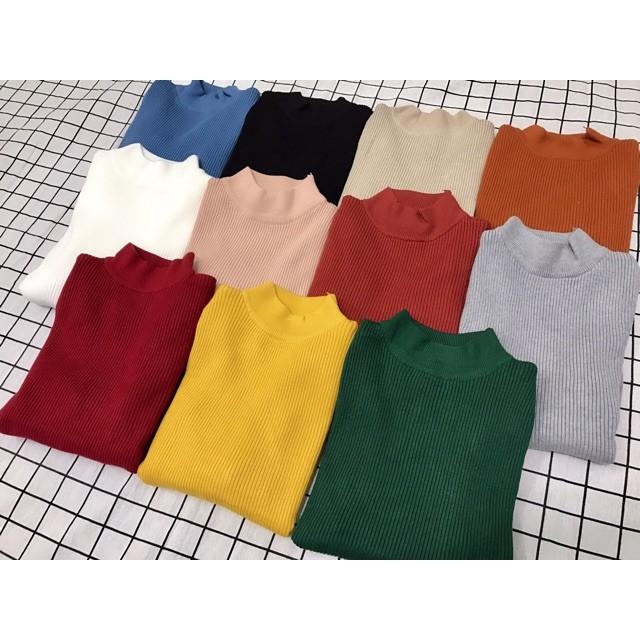 BÁN SỈ ÁO LEN CỔ 3P