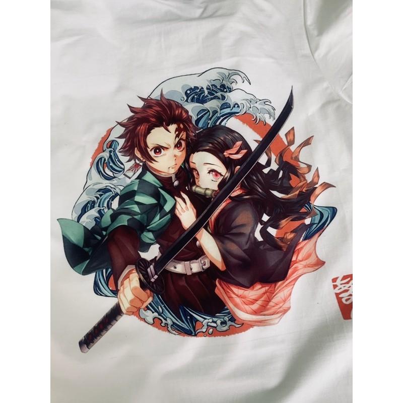  Áo Thun Kamado Tanjirou Siêu Đẹp | Áo Phông Thanh Gươm Quỷ Diệt KIMETSU NO YAIBA Tshirt KY1