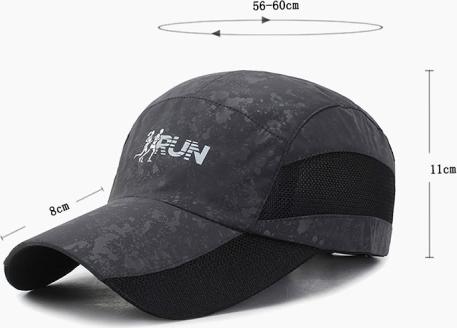 Mũ lưỡi trai RUN vải gió có lỗ thông hơi đội thoáng khí – Nón kết thể thao