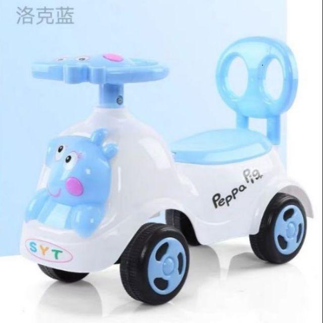 XE CHÒI CHÂN HEO PEPPA, XE CHÒI CHÂN THỎ CUTE CHO BÉ YÊU. - HEO TRẮNG XANH