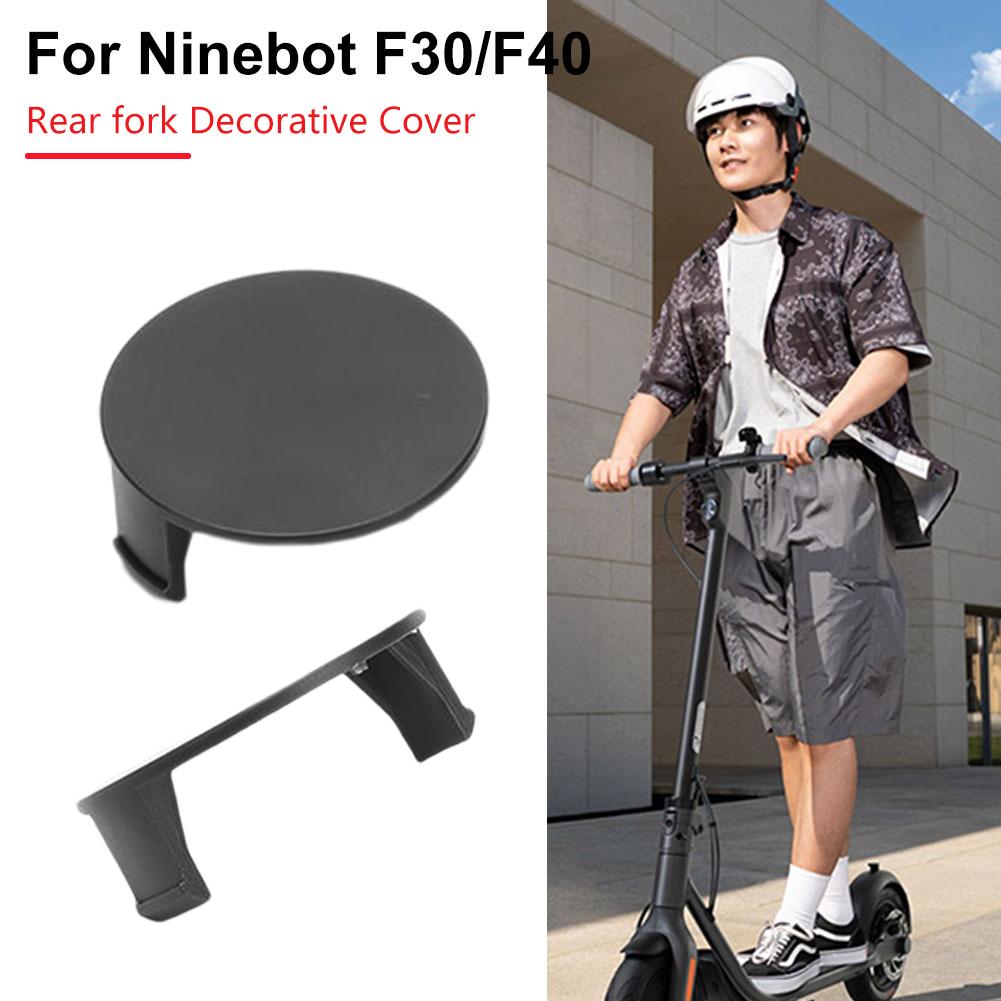 Trang trí nắp thực tế phía trước phía sau Phù che trang trí phần phụ kiện xe tay ga điện cho NineBot F30 F40 Color: Front Fork Cover