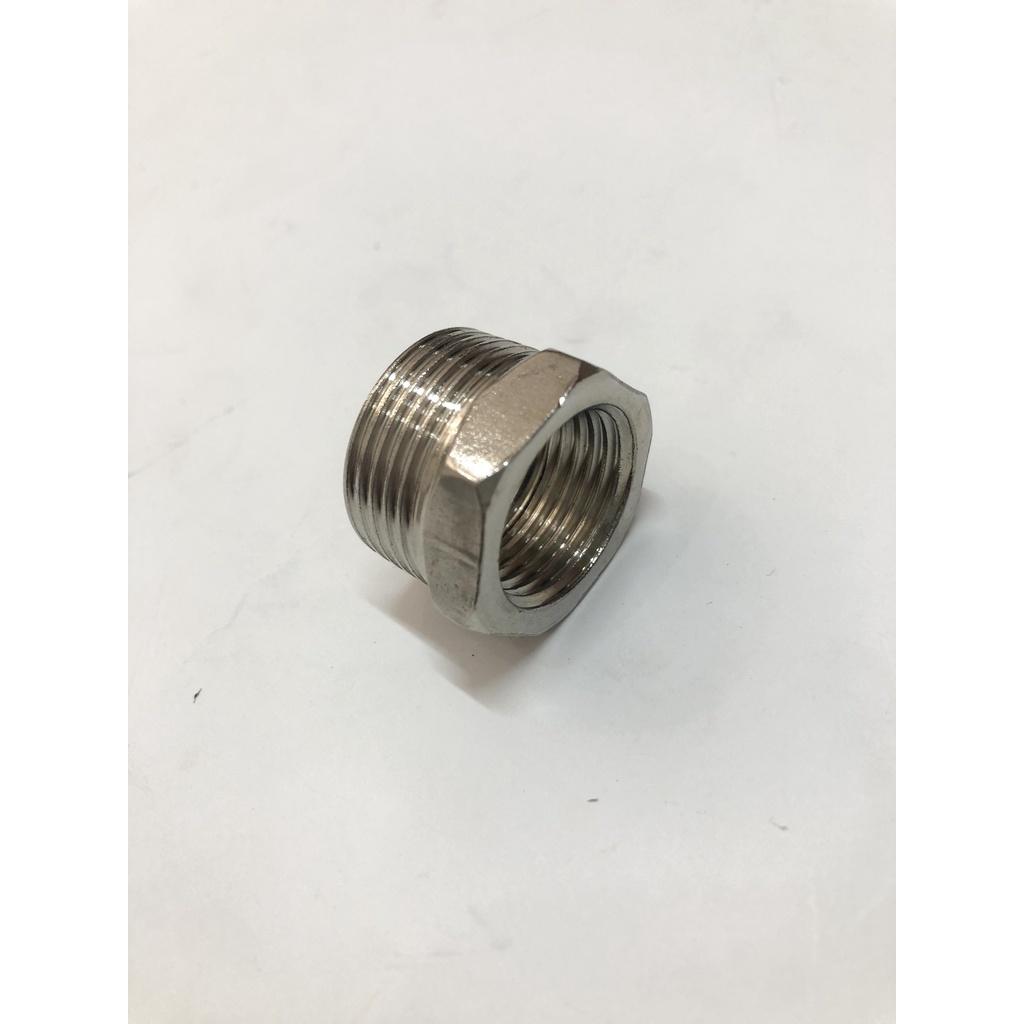 Nối Hụt Ren Trong 21mm Ren Ngoài 27mm Inox