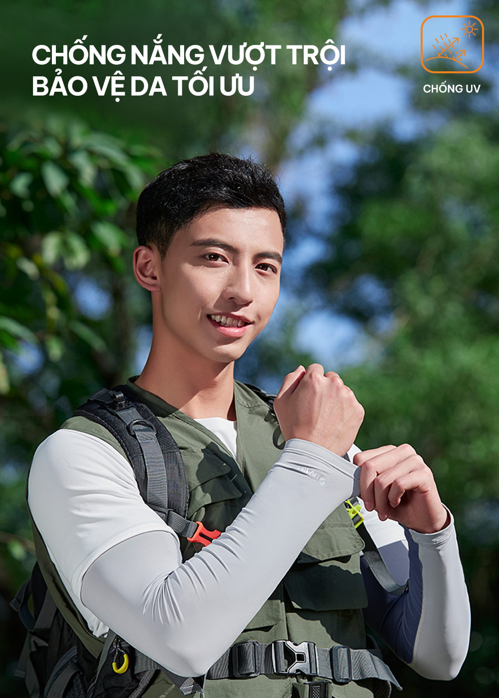 Ống Tay Chống Nắng Unisex Apex Cool UV100 KA23310 Chống Muỗi
