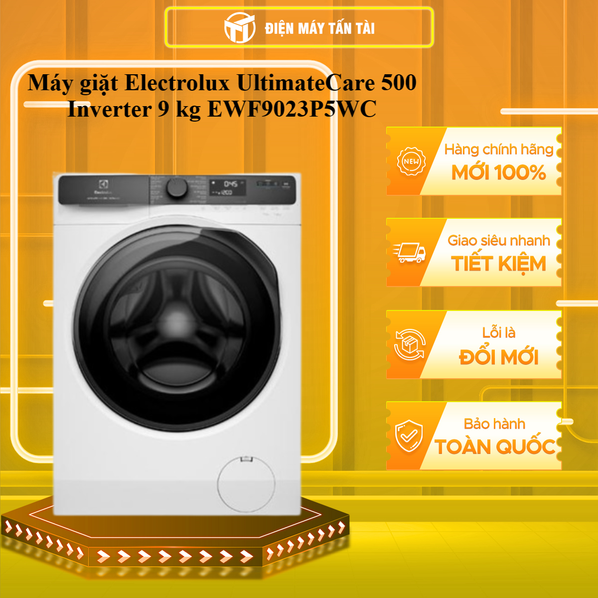 Máy giặt Electrolux UltimateCare 500 Inverter 9 kg EWF9023P5WC - HÀNG CHÍNH HÃNG - CHỈ GIAO HCM