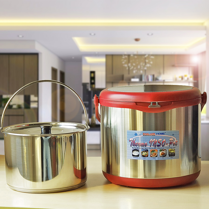 Nồi Ủ 5L Inox 304 Khaluck.Home KL-710 Siêu Bền Trang Bị Quai Xách Tiện Lợi - Hàng Chính Hãng