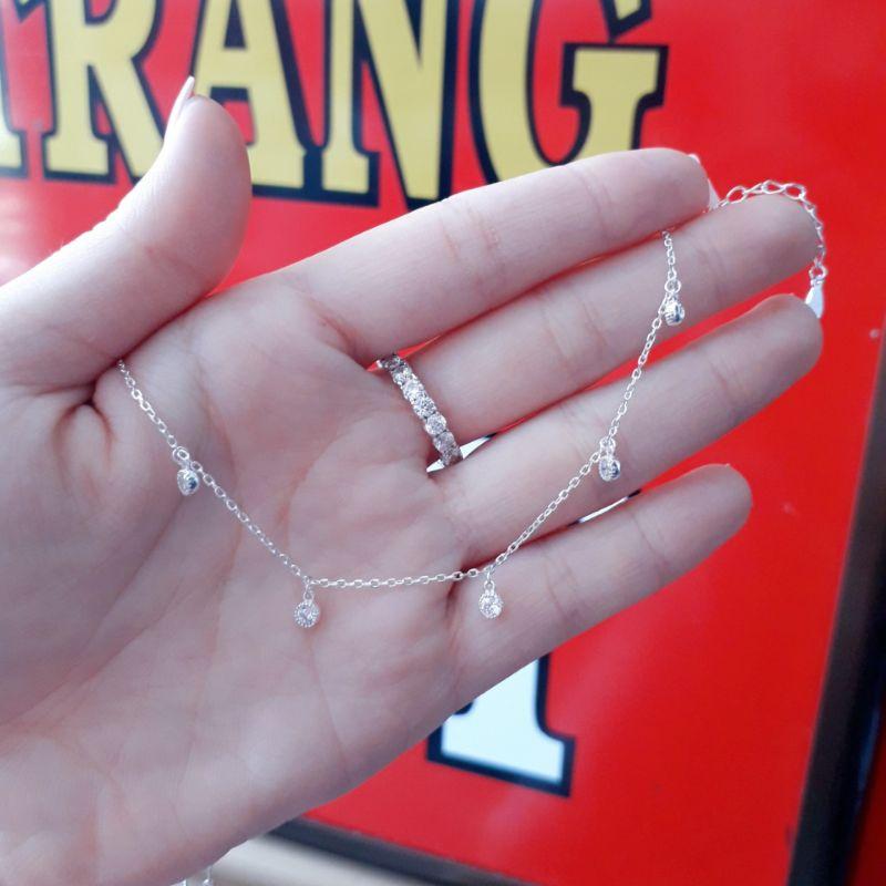 Lắc tay bạc đính đá cao cấp YN JEWELRY SL