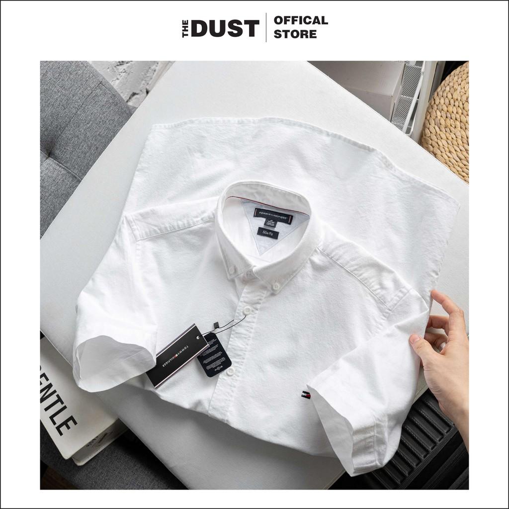 Áo sơ mi nam ngắn tay basic TMY công sở - form Slim fit - Chất vải oxford cao cấp thấm hút mồ hôi - THE DUST