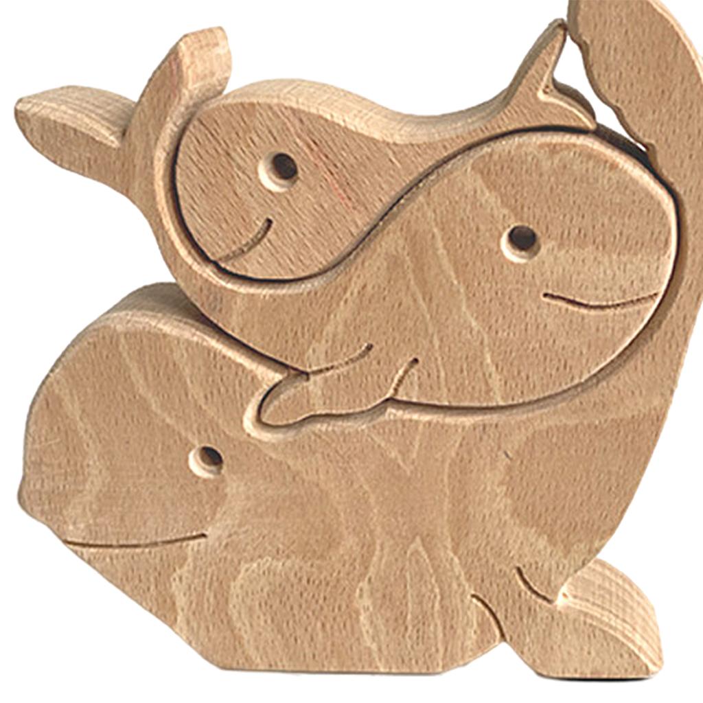 Wood Animal Decor Mother's Day Gift Wooden Desktop Decoration