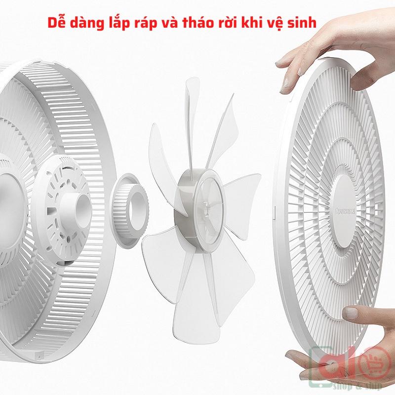 Quạt Cây Đứng Hoặc Lửng Quạt Điện Điều Khiển Từ Xa Có Hẹn Giờ 7 Cánh 3 Tốc Độ Gió Sang Trọng Siêu Mát