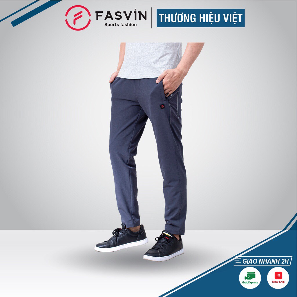 Quần thể thao nam Fasvin DC21474.HN ống suông vải gió đẹp mềm mại.