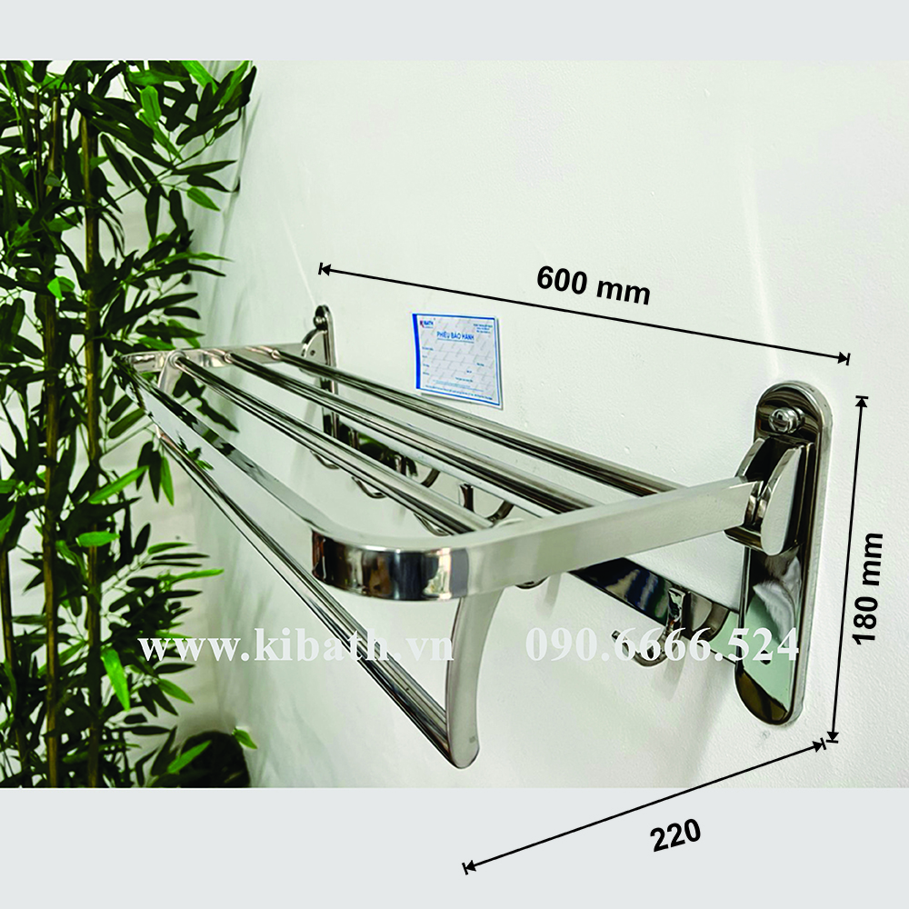 Máng Khăn Đa Năng Tiện Dụng Inox 304, KB-923