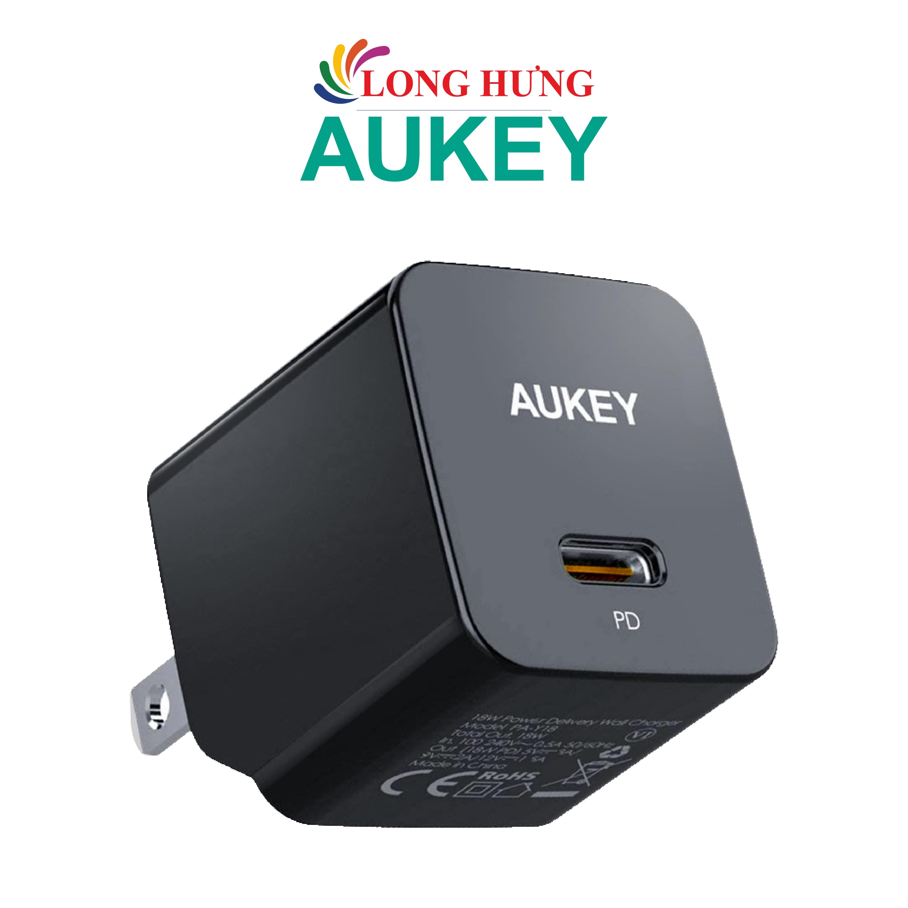 Cốc sạc Aukey Minima 1Type-C 30W PA-Y30S - Hàng chính hãng