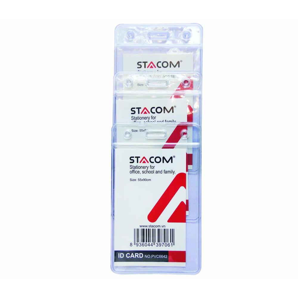 Set 2 thẻ đeo bảng tên STACOM - PVC6642