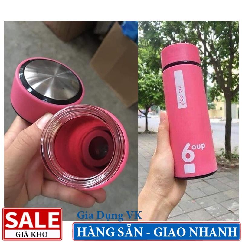 Bình Nước Giữ Nhiệt 6OUP Ruột Thủy Tinh Thể Tích 400 - 450ml