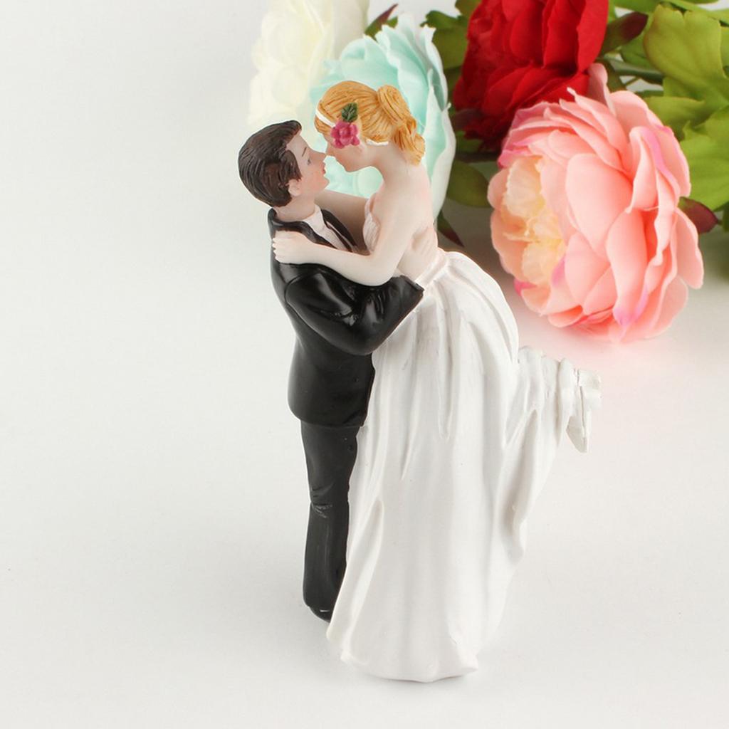 Wedding Cake Topper Bride Groom Wedding Decor Resin Cake Topper