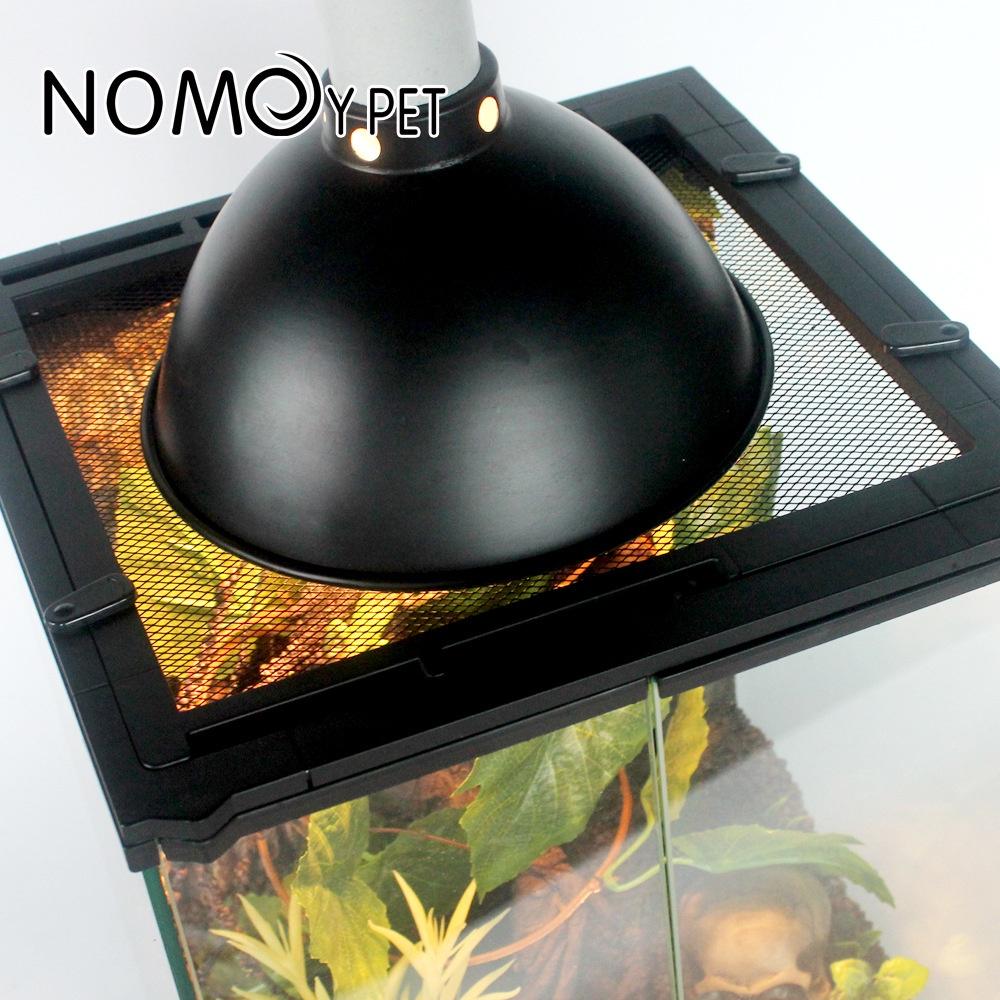 Chụp Đèn 8.5 Inch Mới Của Nomo Dành Cho Bò Sát, Giá Đỡ Đèn Sưởi Bể Cá Cảnh, Đèn Sân Ga Rùa, Phích Cắm Nhiều Th