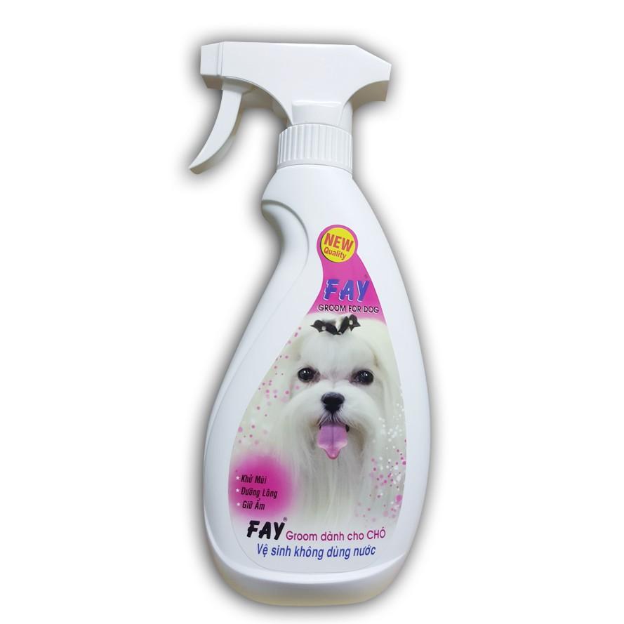 Fay Grooming 350ml Xịt khử mùi hôi và dưỡng lông cho chó mèo - Hương xịt khử mùi chó mèo