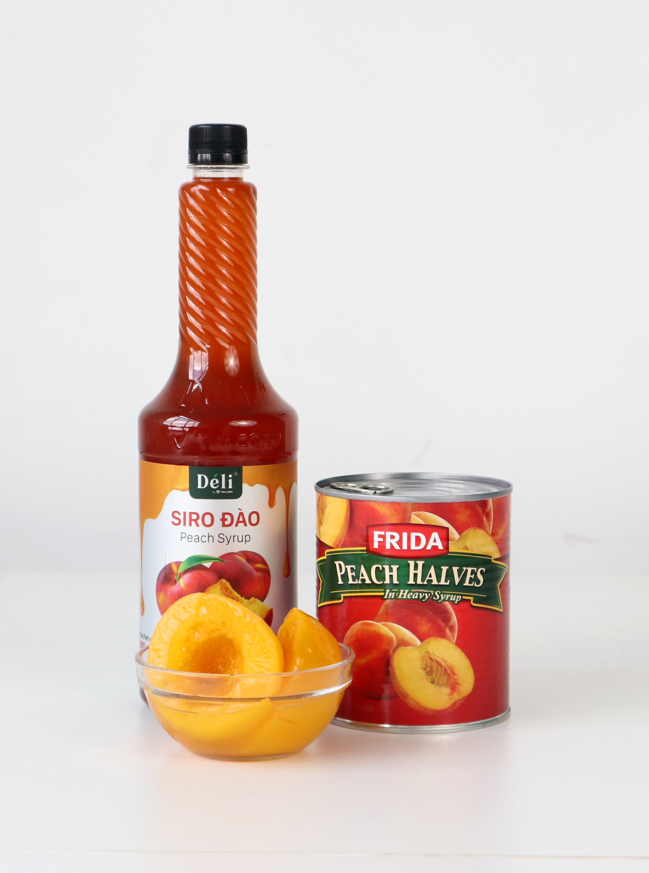 COMBO Siro đào + Đào ngâm Frida  combo gồm: siro Đào  , đào ngâm