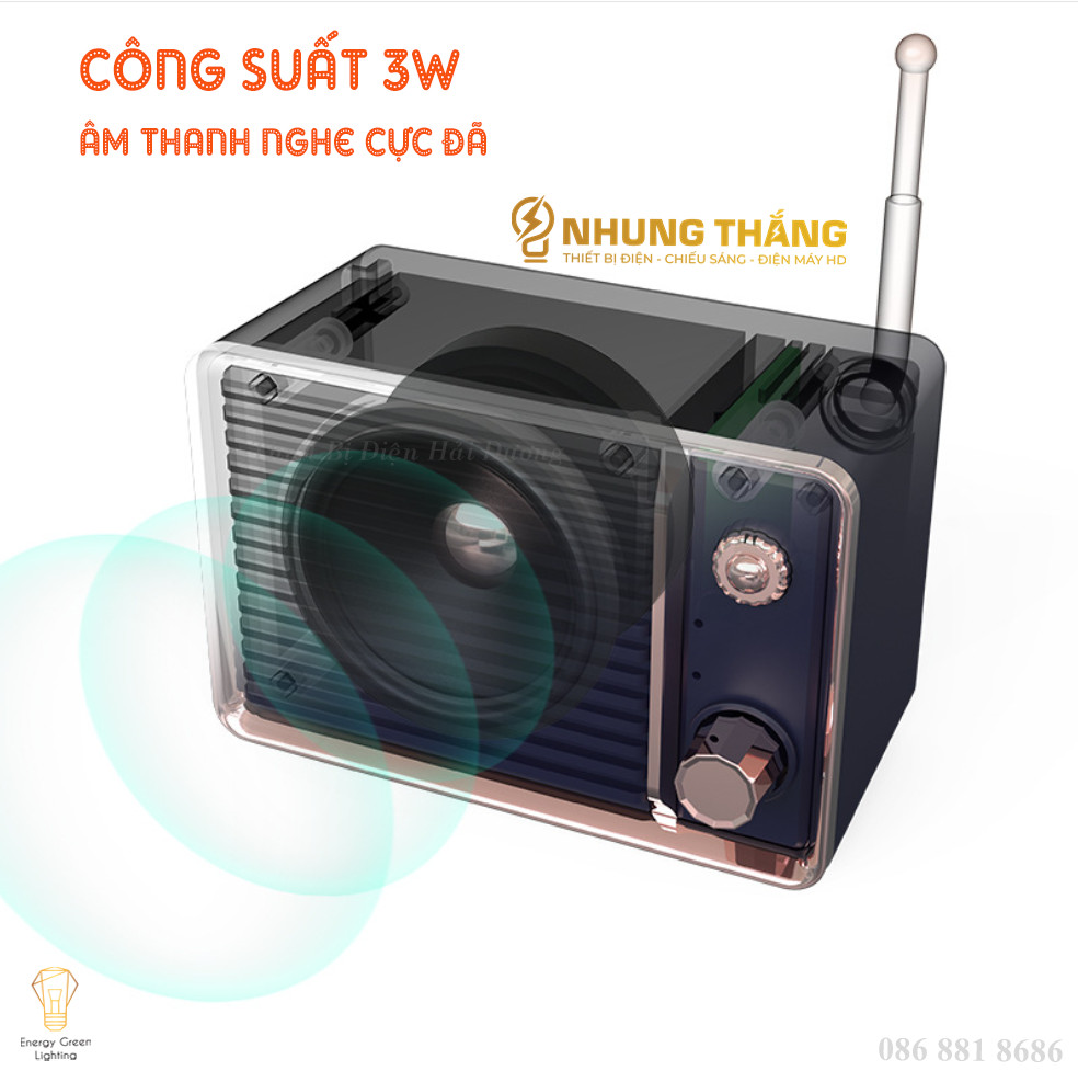 Loa Blutooth Mini DW01 - Phong Cách Retro - 4 Màu Thanh Lịch - Công Nghệ Bluetooth 5.0 Kết Nối Nhanh - Âm Thanh Cực Đỉnh