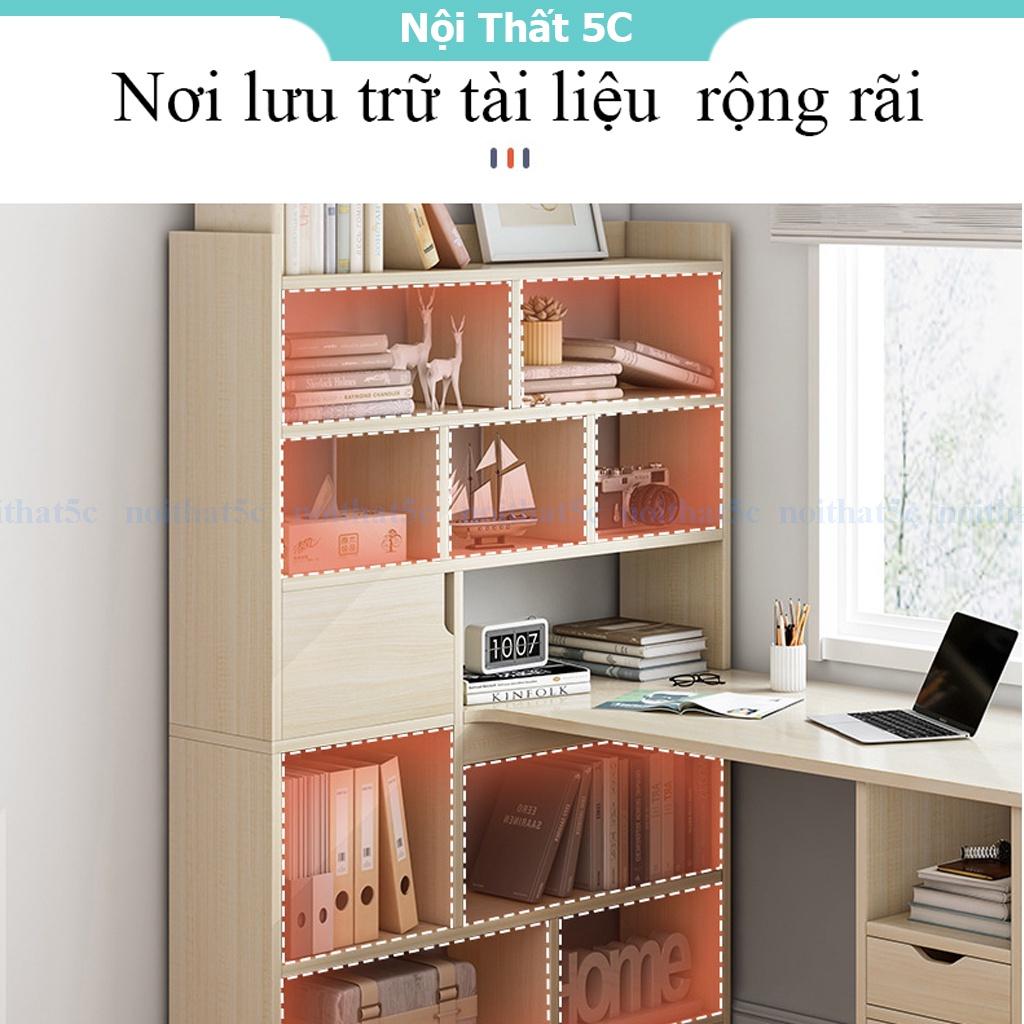 Bàn học tập ,làm việc cao cấp nhập khẩu liền giá sách lớn lưu trữ sách vở, tài liệu