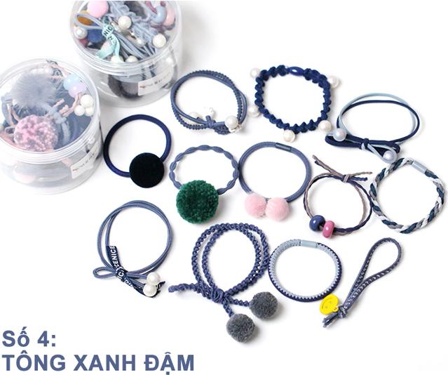 Phụ kiện tóc nữ set 12 cột tóc Hàn Quốc 031-036