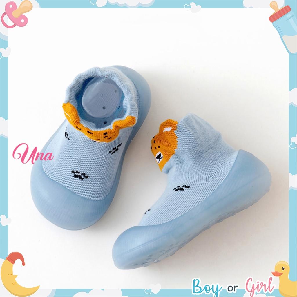 Giày Tập Đi Cho Bé Trai Bé Gái Chống Trượt Đế Mềm Mại U04Blue2
