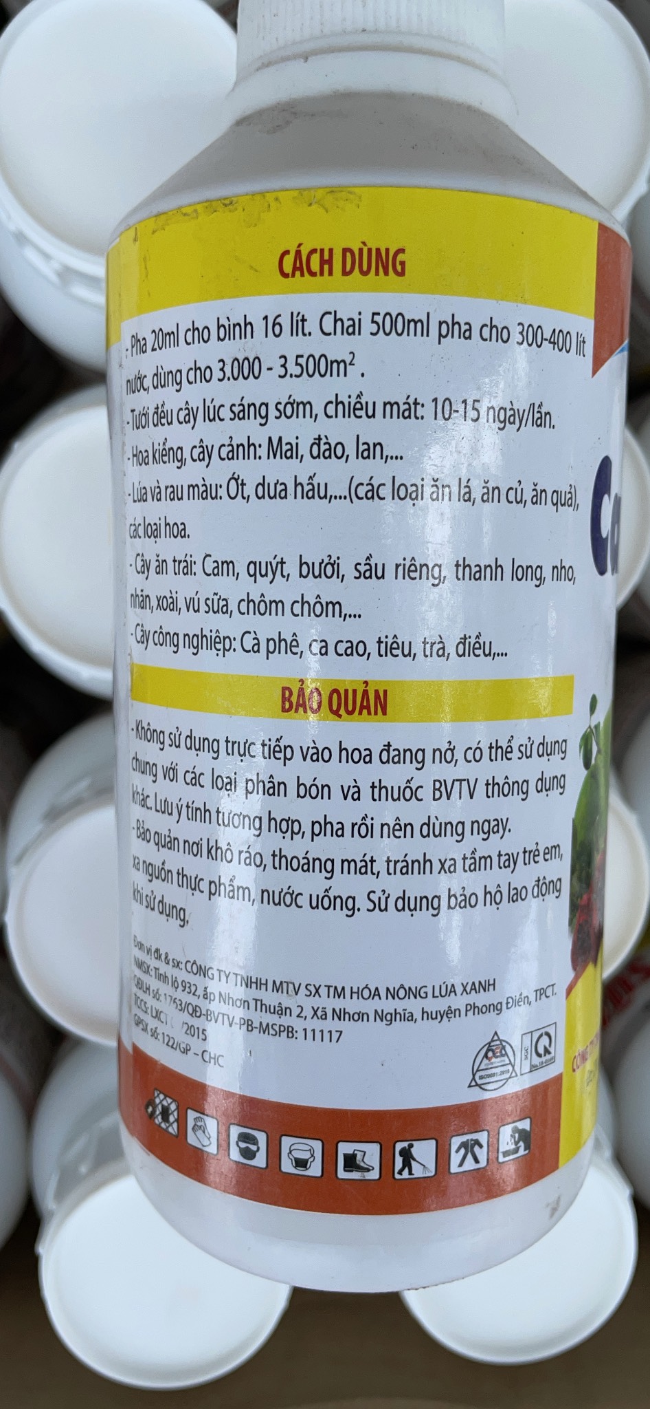 Phân bón vi lượng kali Bo sữa Canxi Bo lọ 500ml giúp tăng năng suất nông sản
