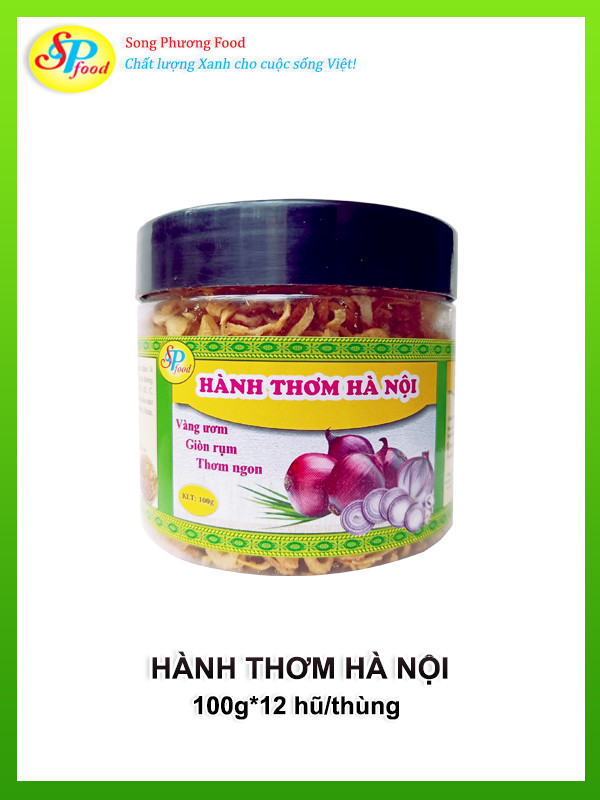 Hành thơm Hà Nội 100gr -Hàng xuất khẩu Nhật- vàng ươm, thơm ngon, giòn rụm