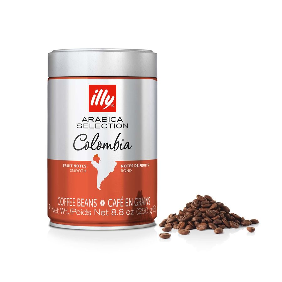 Cà phê hạt Illy Arabica Selection Colombia Beans coffee - 250G - Whole bean- Hương trái cây - 100% Arabica Colombia đã qua chọn lọc
