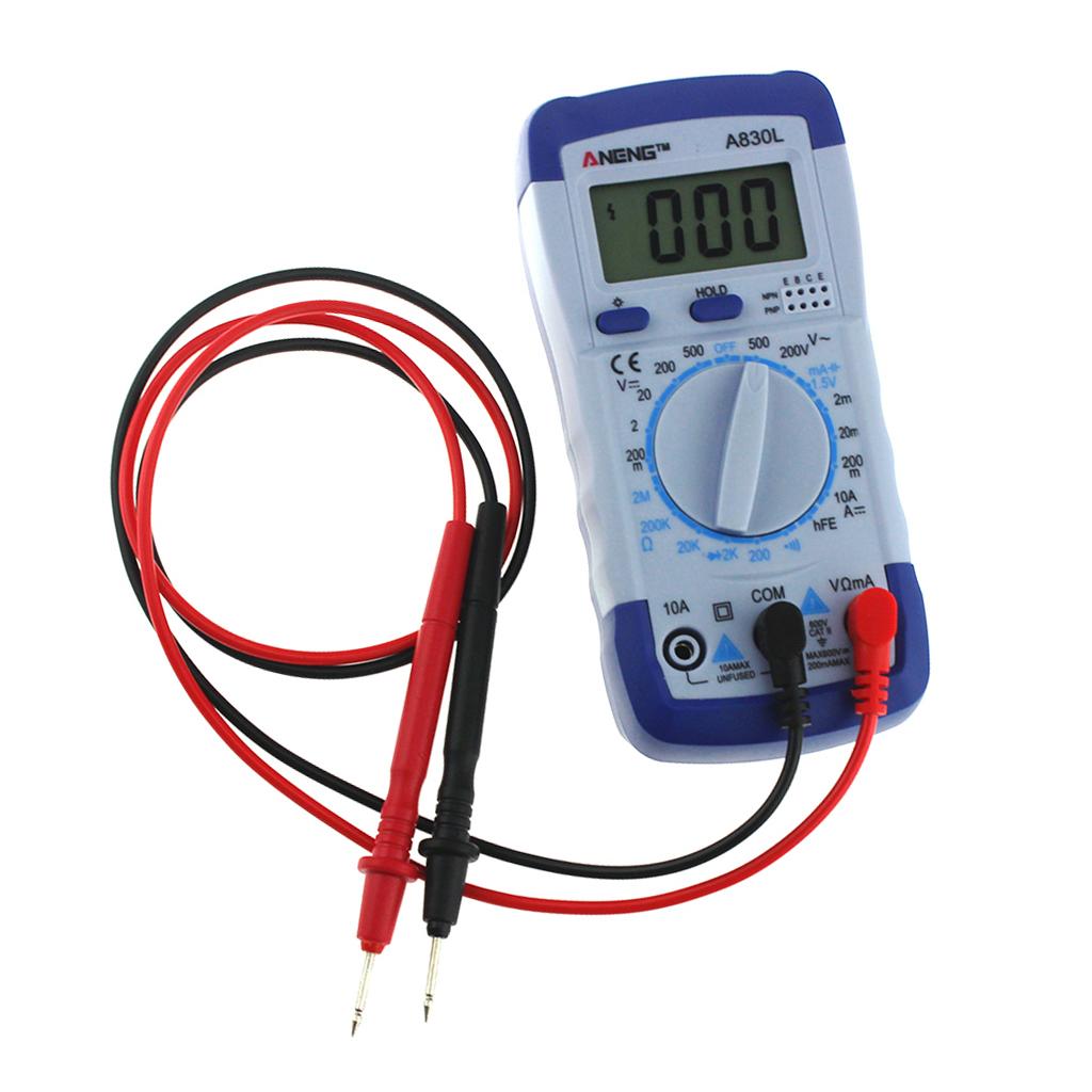 Digital Multimeter Voltmeter Ammeter Ohmmeter AC DC Tester Meter Handheld