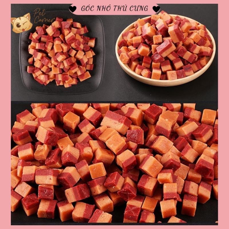 Thịt viên Meat Cube Hello Joy cho chó - Bánh thưởng viên thịt bò cho thú cưng (500g)