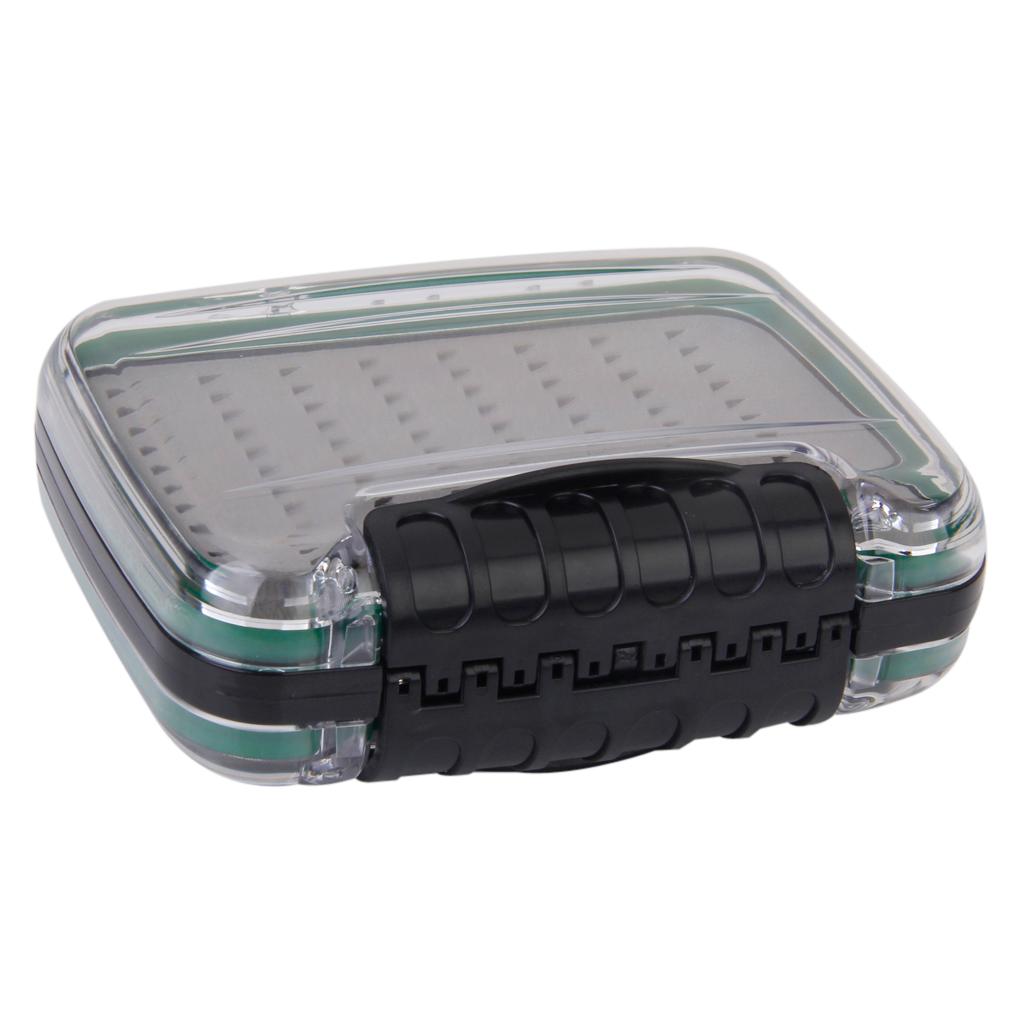 2-Side Waterproof Fishing Fly Box Tackle Lure Baits Storage Case Box